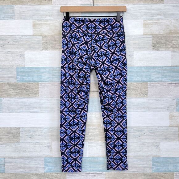 Aerie Cut Out Hem Leggings Black Blue Purple Mid Rise Yoga Active Womens Small - Picture 4 of 7